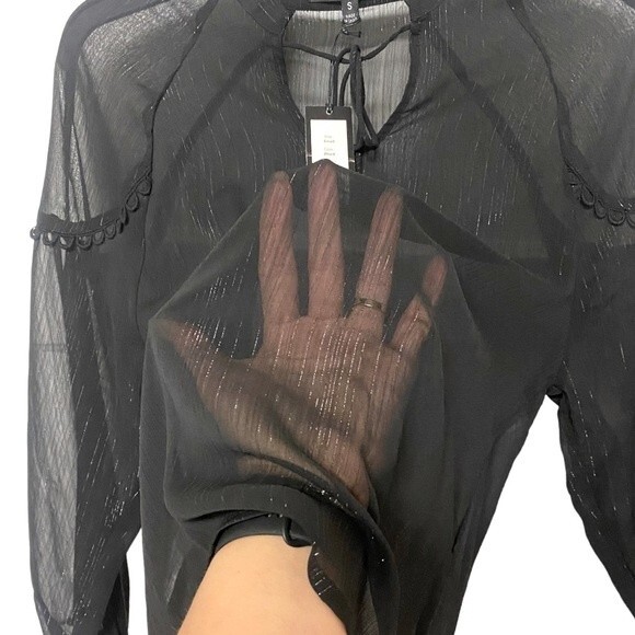 Romeo & Juliet Couture Sheer Blouse - Picture 8 of 10